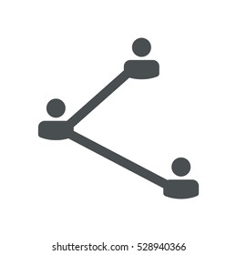 share Icon, flat design style