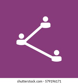 share Icon, flat design style