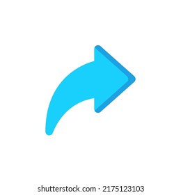 share icon flat style design. share icon vector illustration. isolated on white background
