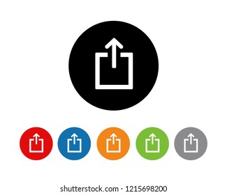 Share icon flat symbols vector