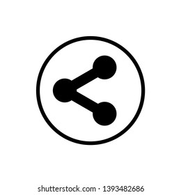 Share Icon Flat Vector Illustration - Vector
