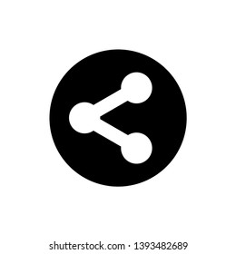 Share Icon Flat Vector Illustration - Vector