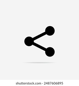 Share icon flat. Vector Share symbol