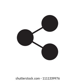 Share icon flat vector template design trendy