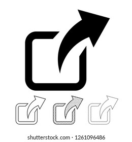Share icon graphic deign