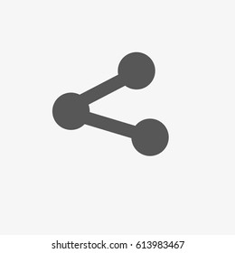 share icon in grey on a white background