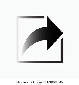 Share Icon. Import Data, Sending File Symbol - Vector.