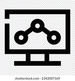 Share icon. Internet technology concept. Icon in line style