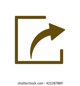 Share  icon,  isolated. Flat  design.