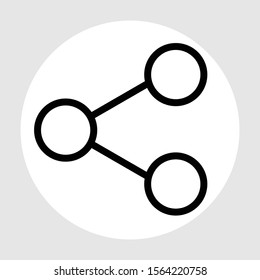 Share icon isolated on background
 