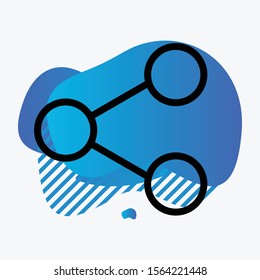Share icon isolated on background
 
