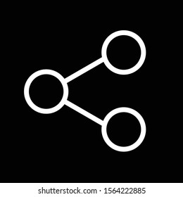 Share icon isolated on background
 