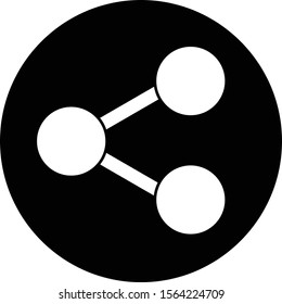 Share icon isolated on background
 