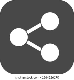 Share icon isolated on background
 