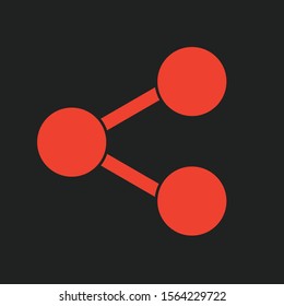 Share icon isolated on background
 