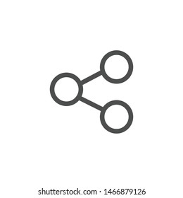 Share icon isolated on light background. Share symbol modern, simple, vector, icon for website design, mobile app, ui. Vector Illustration