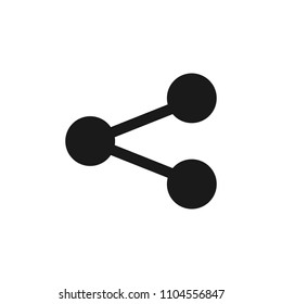 Share Icon. Share Icon Isolated on White Background
