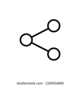 Share Icon. Share Icon Isolated on White Background