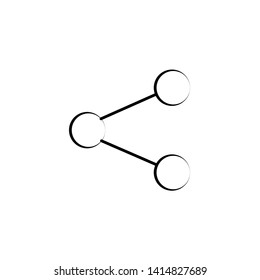 Share icon isolated on white background. Share icon modern symbol for graphic and web design. Share icon simple sign for logo, web, app, UI. Share icon flat vector illustration, EPS10.