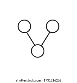Icono de recurso compartido aislado en fondo blanco. Compartir un símbolo moderno para diseño gráfico y web. Compartir icono de símbolo simple para logotipo, web, aplicación, interfaz de usuario. Icono de compartición ilustración vectorial plana, EPS10