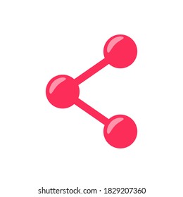 Symbol einzeln auf weißem Hintergrund teilen
