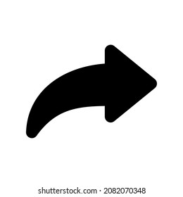 Share icon isolated on white background