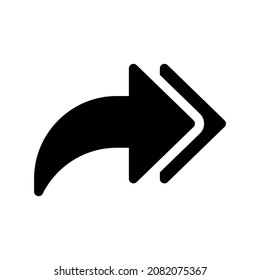 Share icon isolated on white background