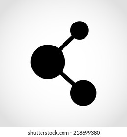 Share Icon Isolated on White Background