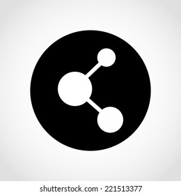 Share Icon Isolated on White Background