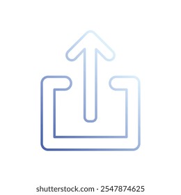 Compartir Icono aislado en un fondo blanco. Ilustración vectorial.