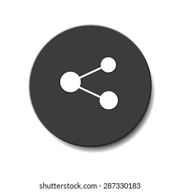 share icon  isolated on a white background