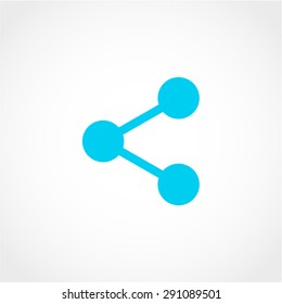 Share Icon Isolated on White Background