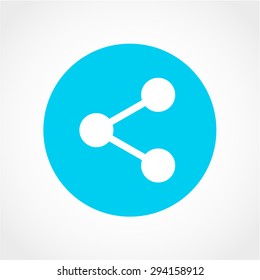 Share Icon Isolated on White Background