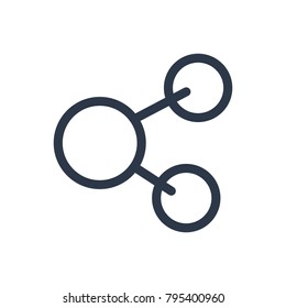 Share icon. Isolated publish and share icon line style. Premium quality vector symbol drawing concept for your logo web mobile app UI design.