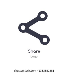 share icon. isolated share icon vector illustration from logo collection. editable sing symbol can be use for web site and mobile app