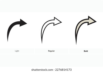 Share  icon. Light, Regular And Bold style design isolated on white background