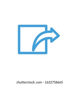 Share icon. Line design template