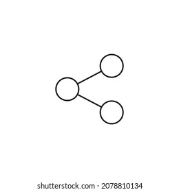 share icon line style graphic design vector