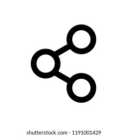 Share Icon Line Type suitable for Your Mobile App and Website Icon Project
