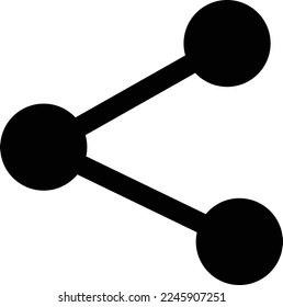 Share icon . Link icon vector isolated on a white background