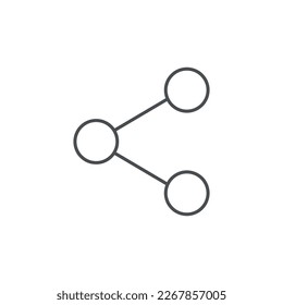 Share Icon Logo Design Element. Can Be Used For Share, Network, Connection Design Concept.
