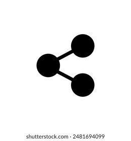 Share icon logo design. Sharing sign and symbol
