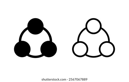 Share icon logo design. Sharing sign and symbol