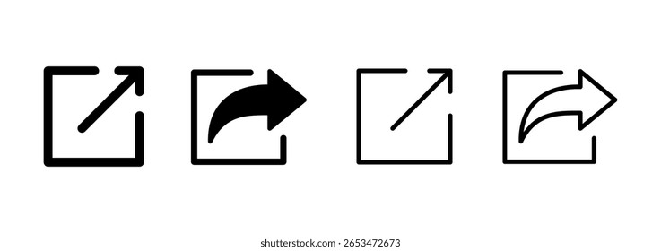 Logo-Design mit anderen teilen. Freigabezeichen und -symbol