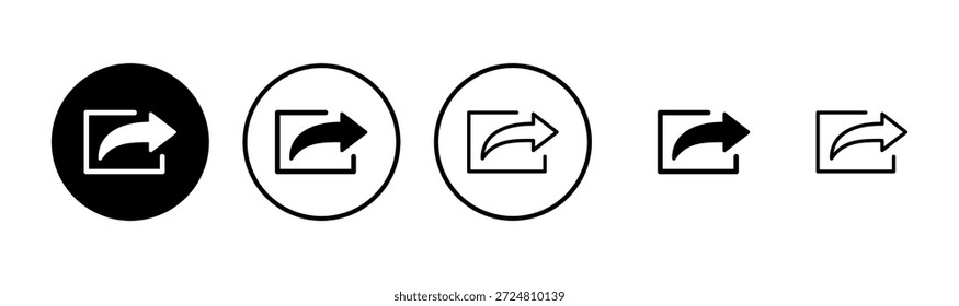 Diseño de logotipo de icono de Compartir. Compartir signo y símbolo