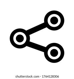 share  icon or logo isolated sign symbol vector illustration - high quality black style vector icons
