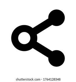 share  icon or logo isolated sign symbol vector illustration - high quality black style vector icons
