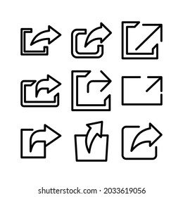 share icon or logo isolated sign symbol vector illustration - Collection of high quality black style vector icons

