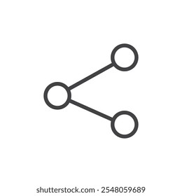 Share icon Logo symbol outline set