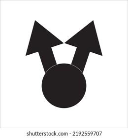 diseño vectorial de logotipo de icono compartido